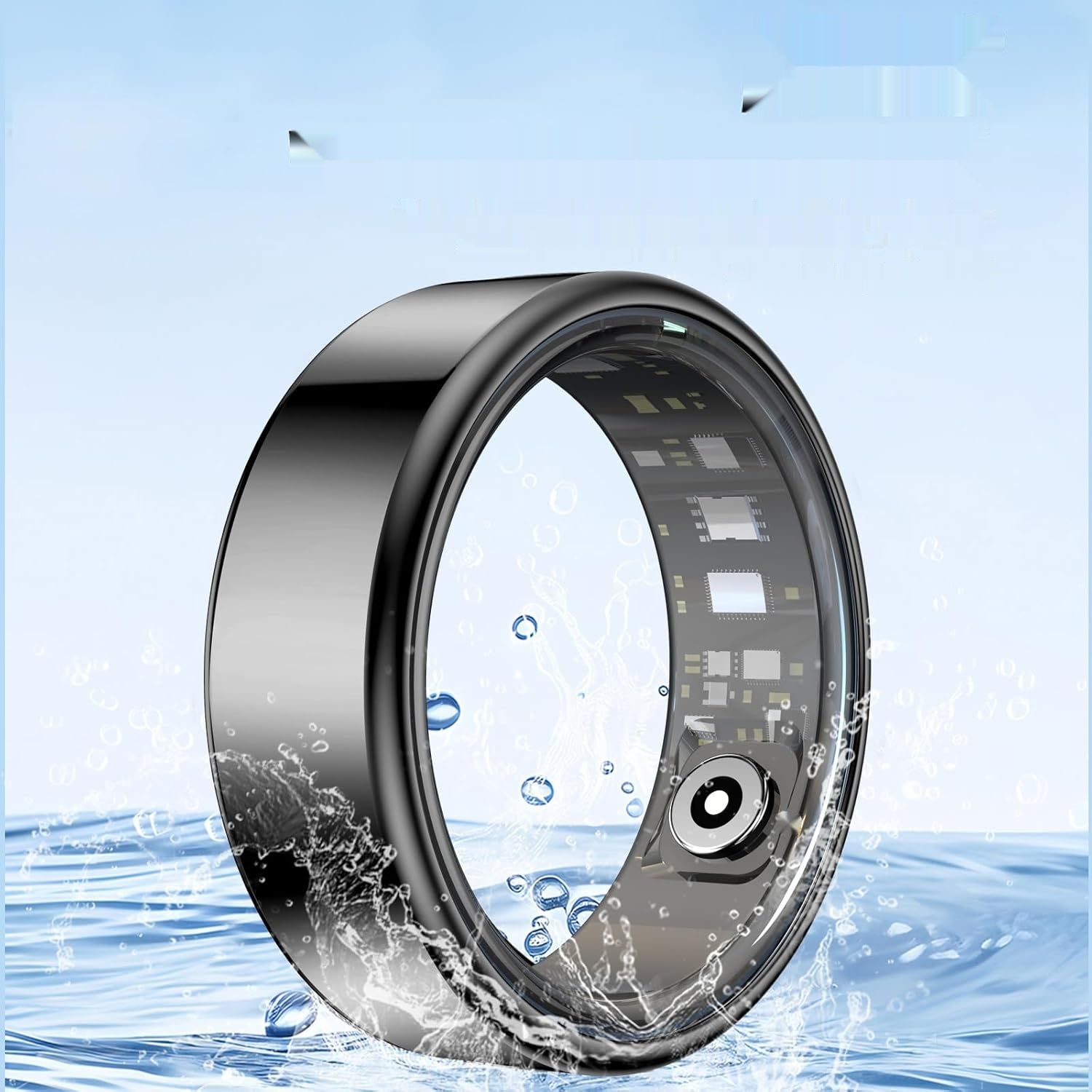 Pierścień Smart dla Mężczyzn i Kobiet z funkcjami monitorowania kondycji.