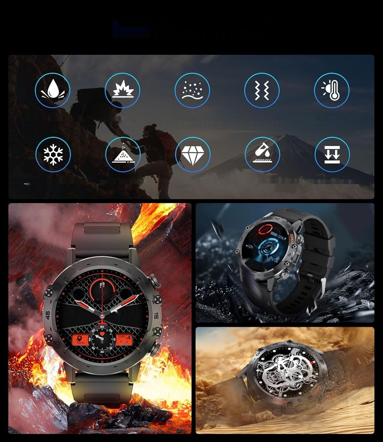 Męski Smartwatch LIGE