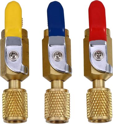 FAVOMOTO 3 Sztuki Zawory Klimatyzacji Zawór Włącz-Wyłącz Do Chłodzenia AC