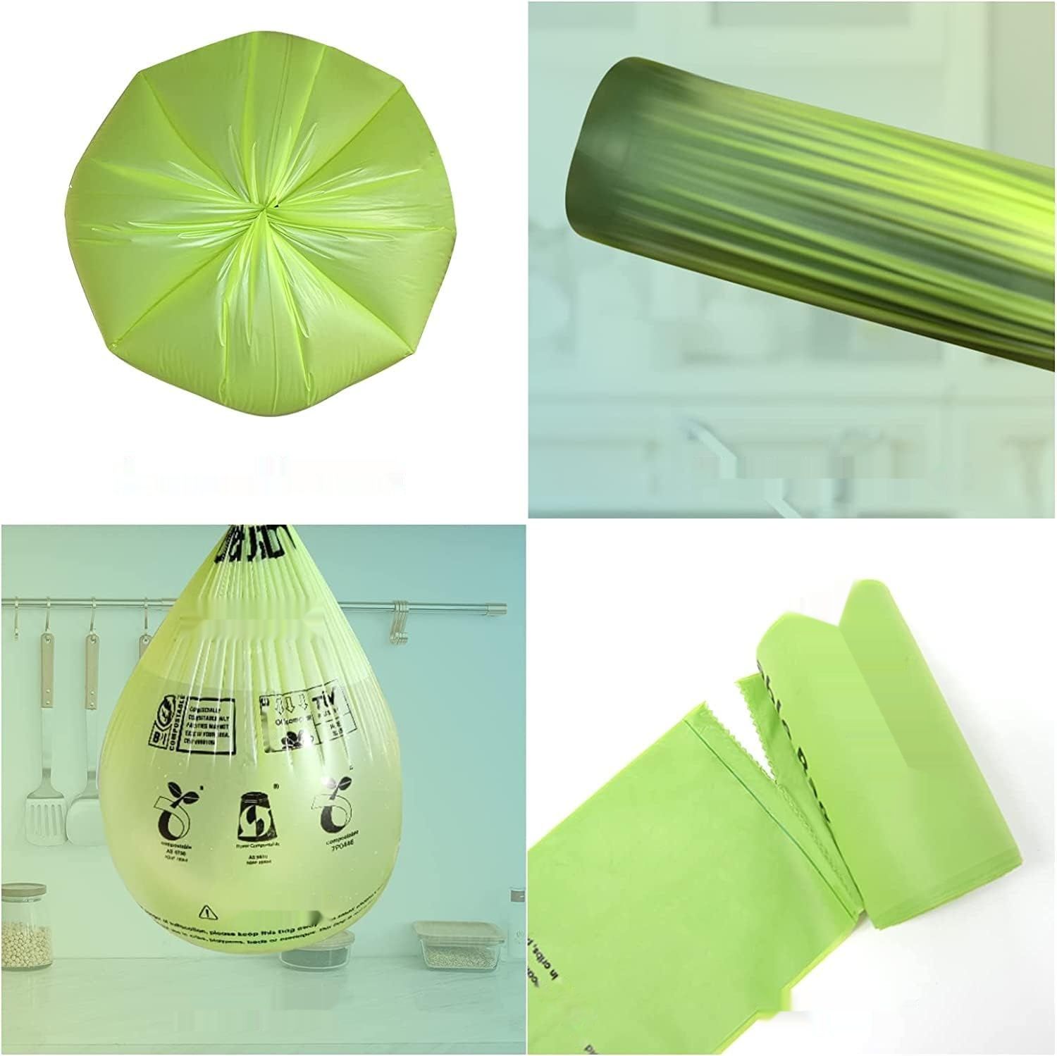 GreFusion Kompostowalne Worki na Śmieci 6 litrów x 150 sztuk