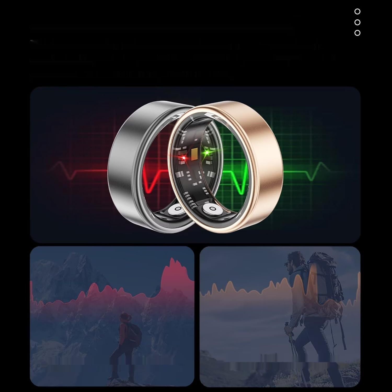 Smart Ring Android iOS Tracker Fitness Pierścień