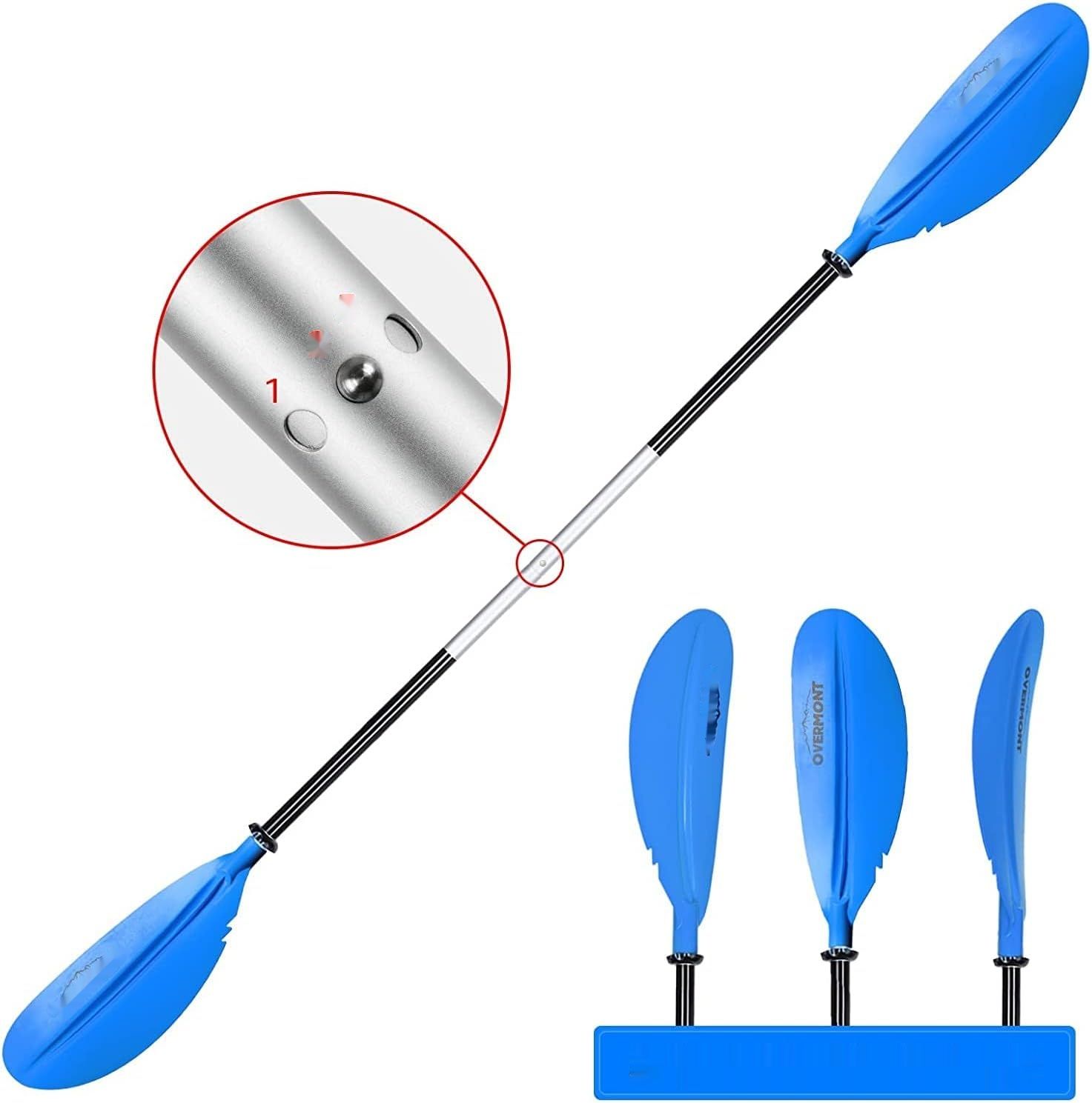 OVERMONT Aluminiowe Wiosło do Kajaka Canoe