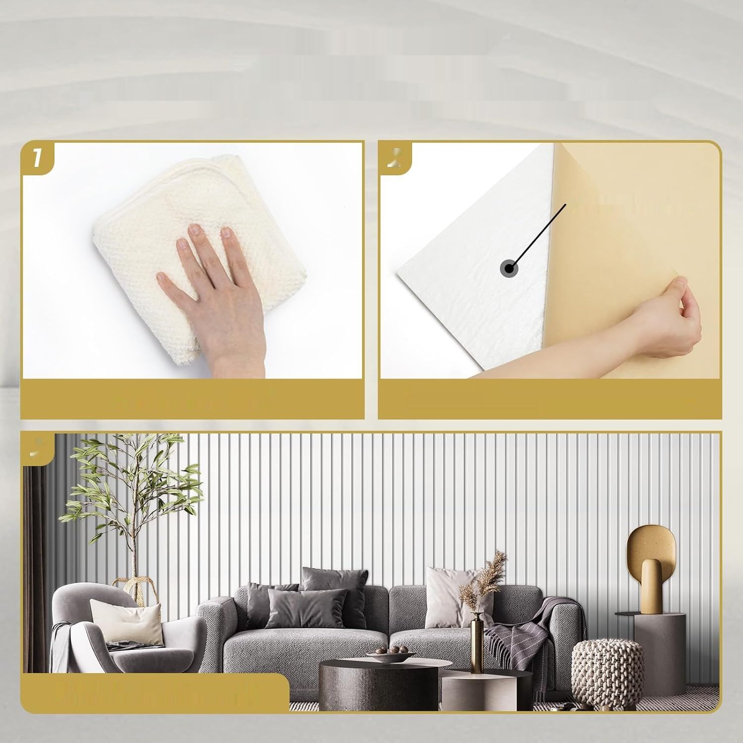 TONOR 6 Zestaw Dużych Paneli Akustycznych, 120x60x0,9cm