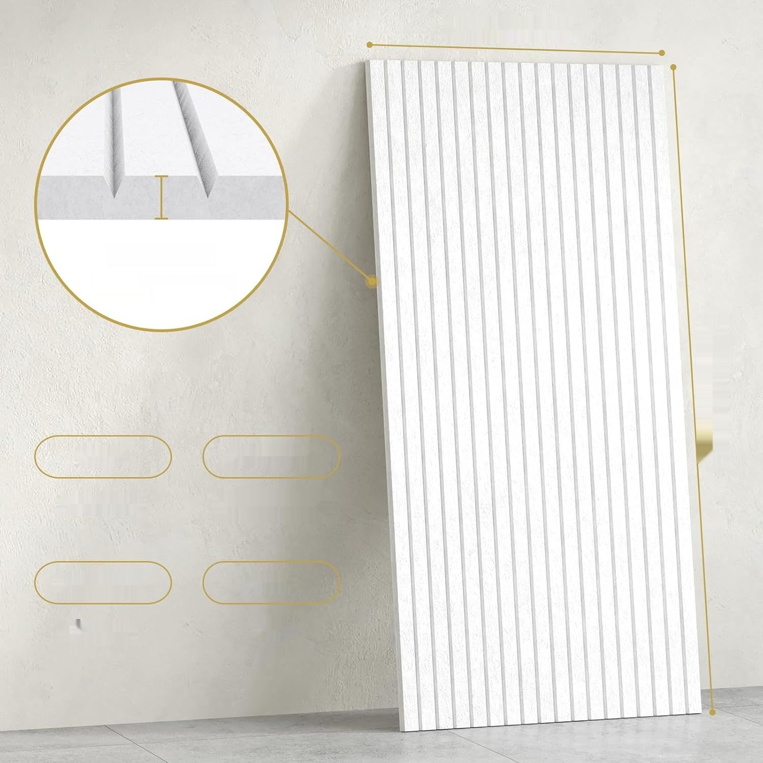 TONOR 6 Zestaw Dużych Paneli Akustycznych, 120x60x0,9cm