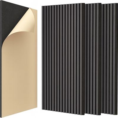 TONOR 4-częściowy zestaw paneli akustycznych, 120x60x0.9 cm, czarne.