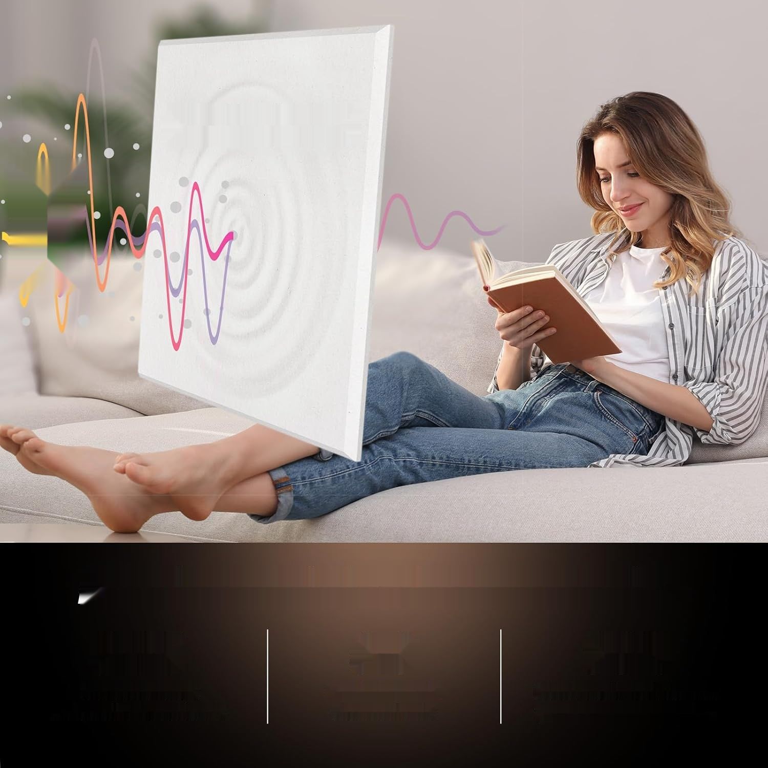 TONOR Pianka Akustyczna Zestaw 48 Paneli