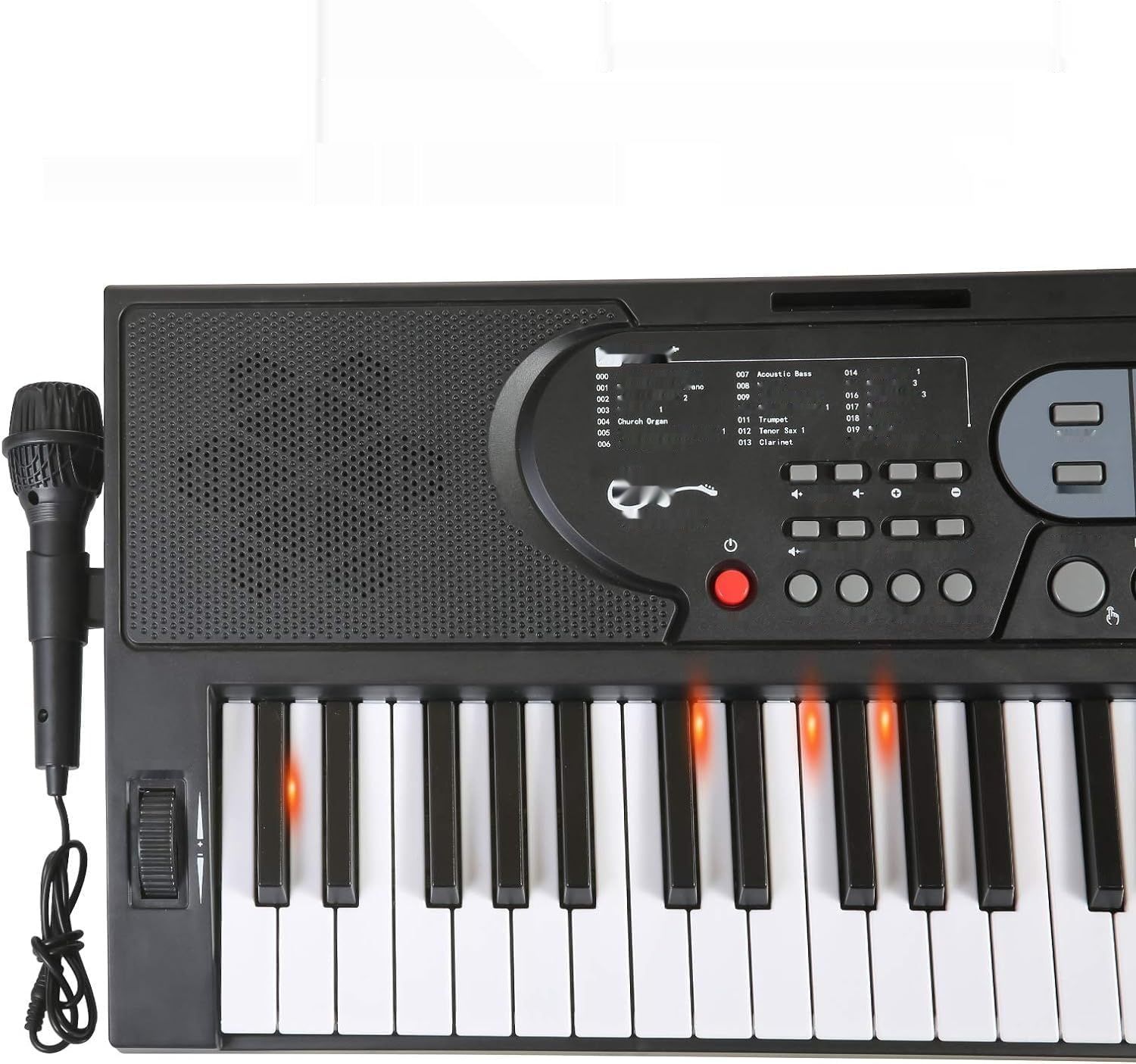 Hricane Keyboard pianina z 61 klawiszami z mikrofonem