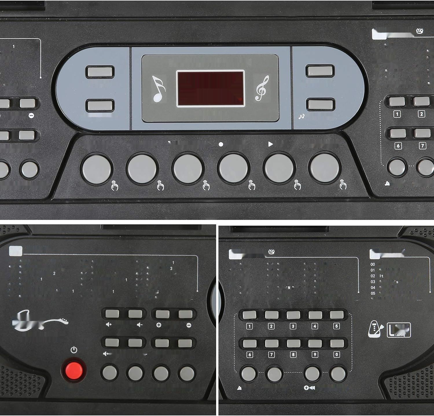 Hricane Keyboard pianina z 61 klawiszami z mikrofonem