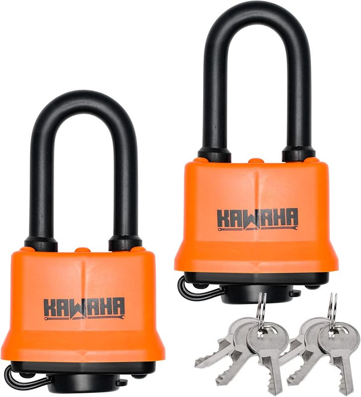 KAWAHA 91/40L-2P Wodoodporne laminowane kłódki z kluczem