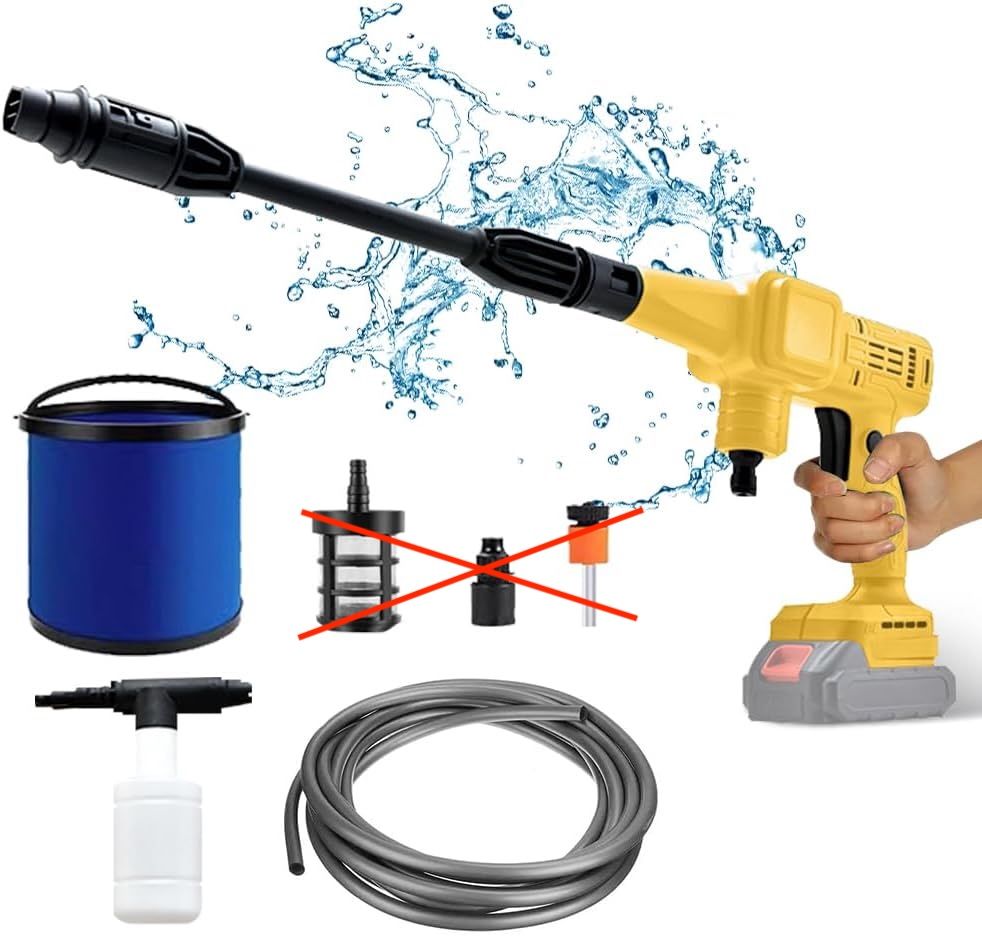 Myjka ciśnieniowa Honeyhouse 20V, maks. 507 PSI, przenośny czyścik.