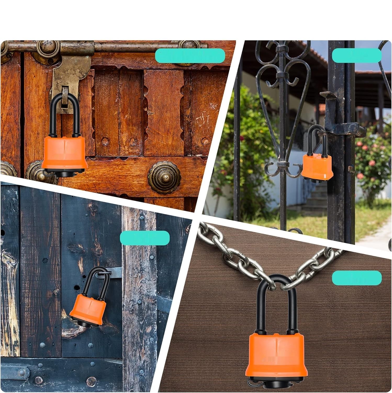 KAWAHA 91/40L-2P Wodoodporne laminowane kłódki z kluczem