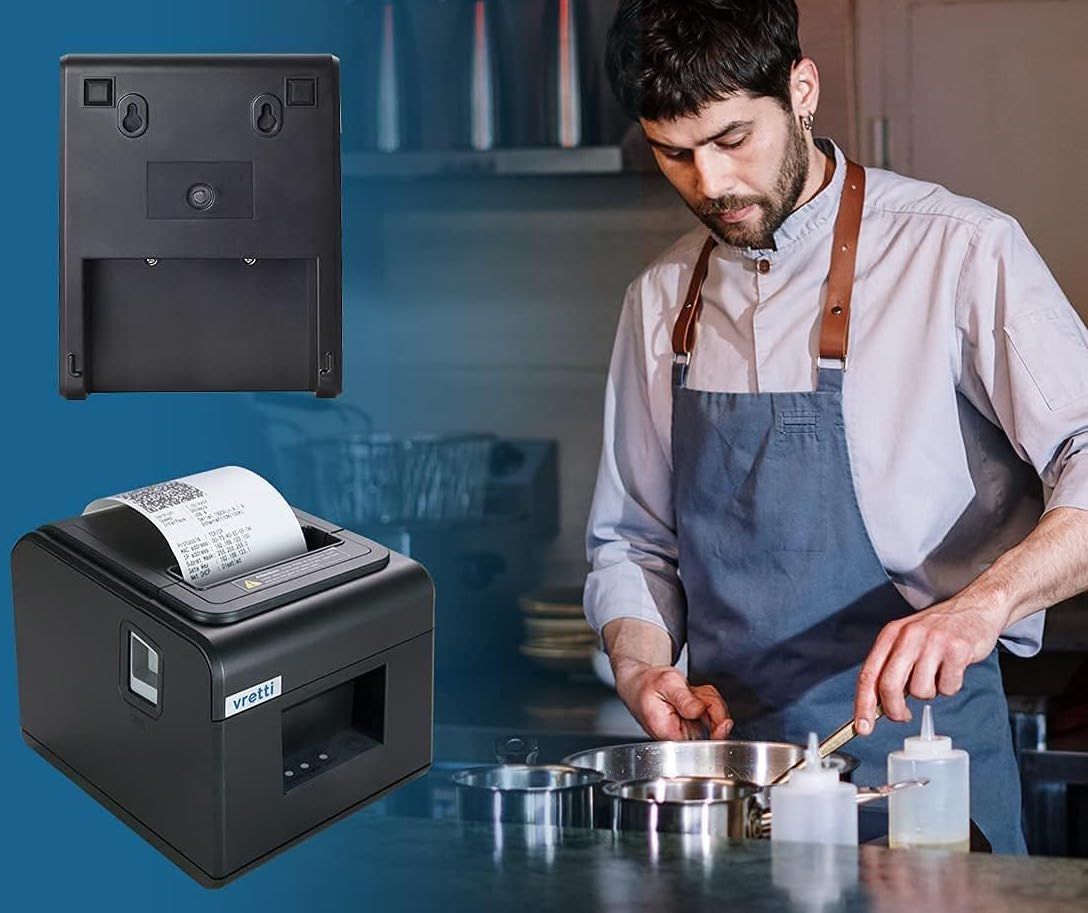 Drukarka termiczna 58 mm, drukarka biletów VRETTI z portem szeregowym USB