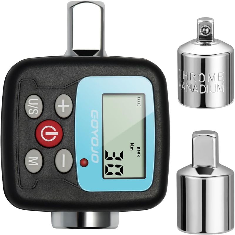 GOYOJO Zestaw cyfrowych kluczy dynamometrycznych с adapterami 1/2&quot; 1/4&quot; 3/8&quot;