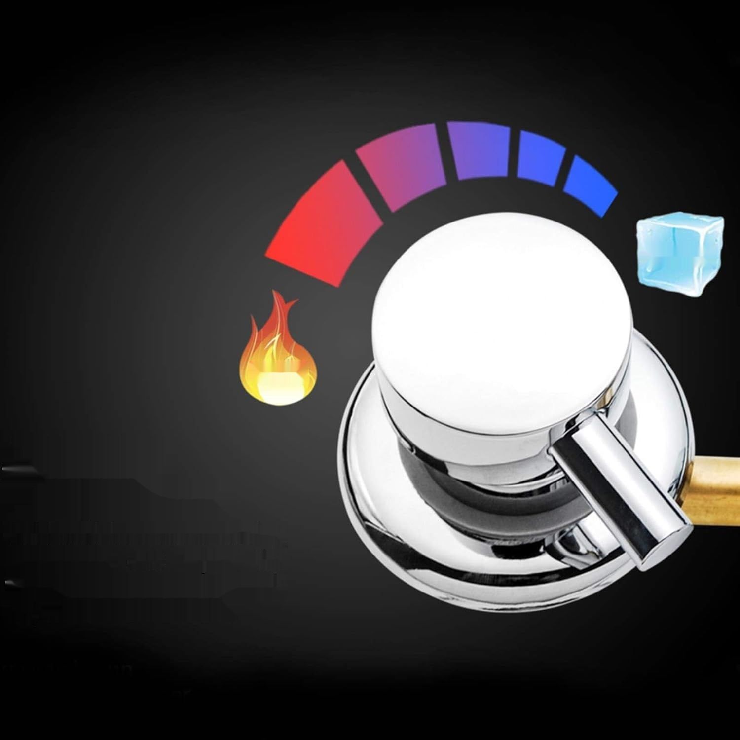 AFUDER prysznic Mosiężny kran prysznicowy Mosiądz chromowany