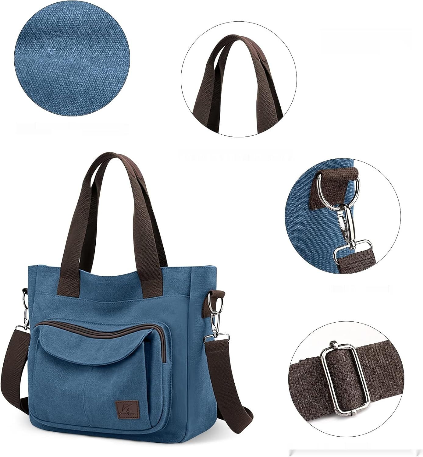 DIRRONA Torba damska Canvas