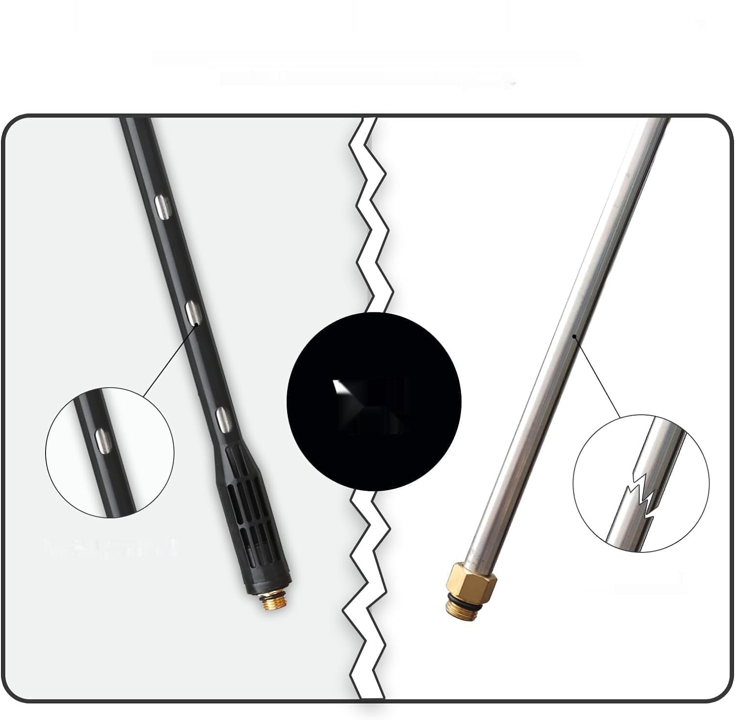 YUET Przedłużacz do myjki wysokociśnieniowej, lanca z 9 dyszami.