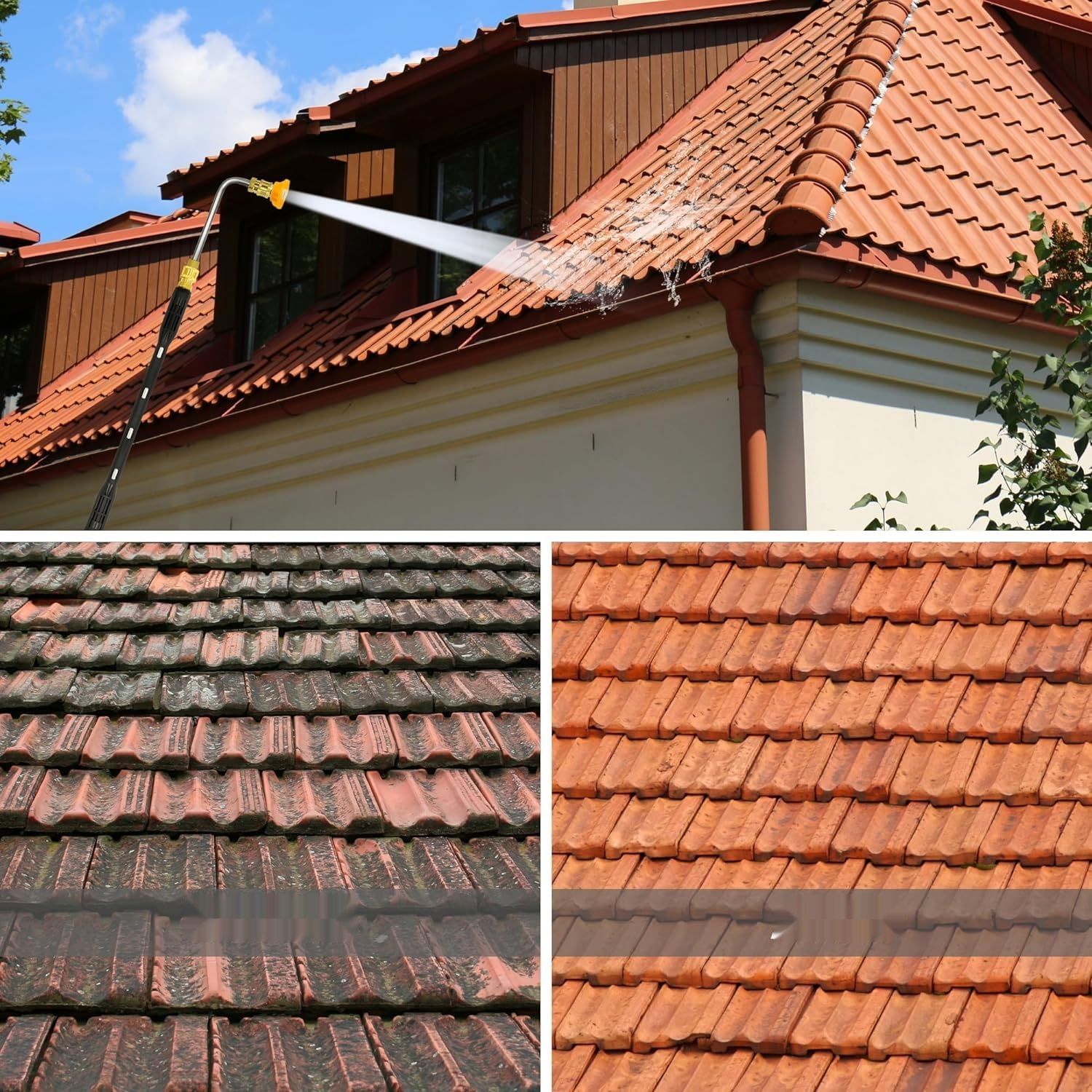 YUET Przedłużacz do myjki wysokociśnieniowej, lanca z 9 dyszami.