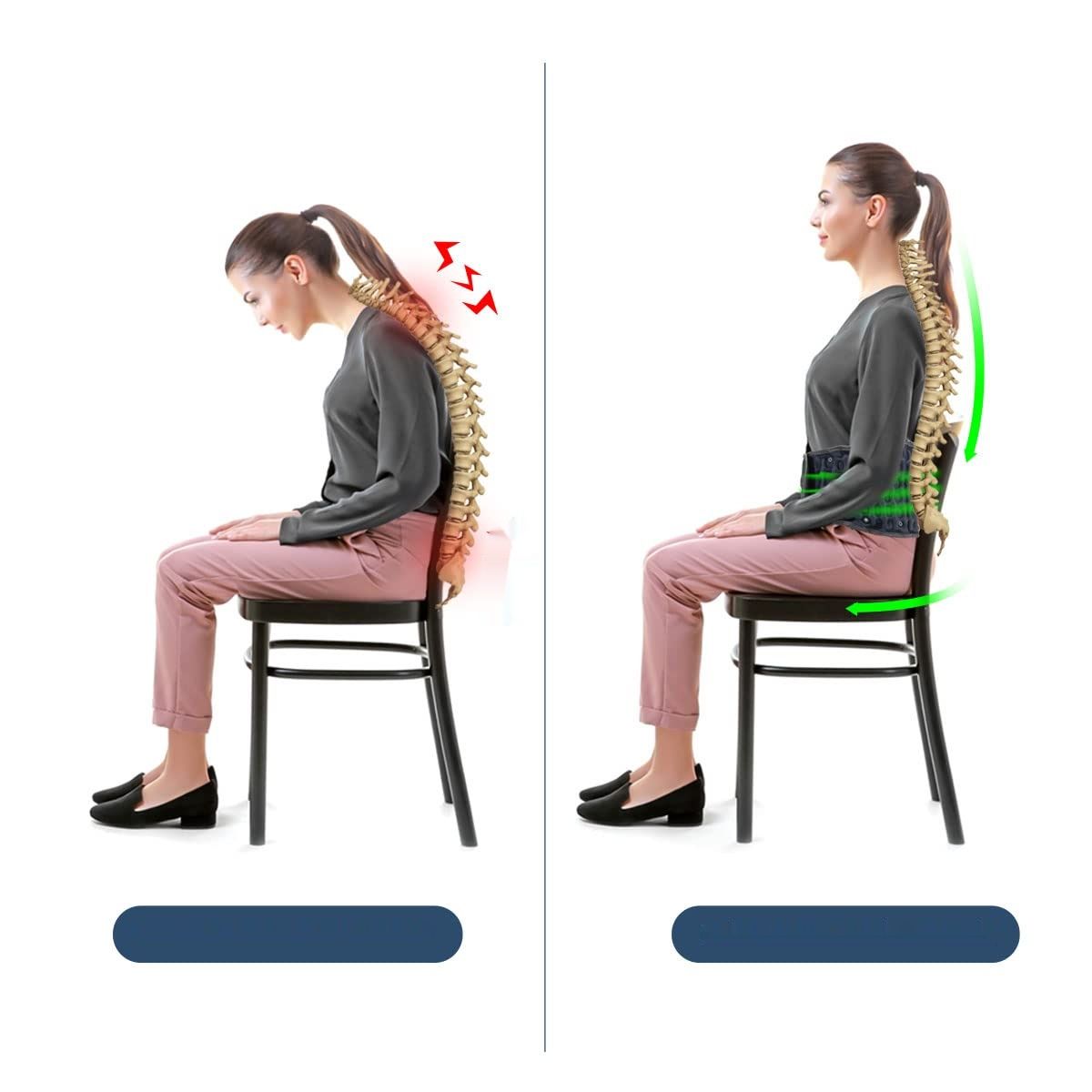 HONGJING Pas teleskopowy do odciążenia dolnej części pleców