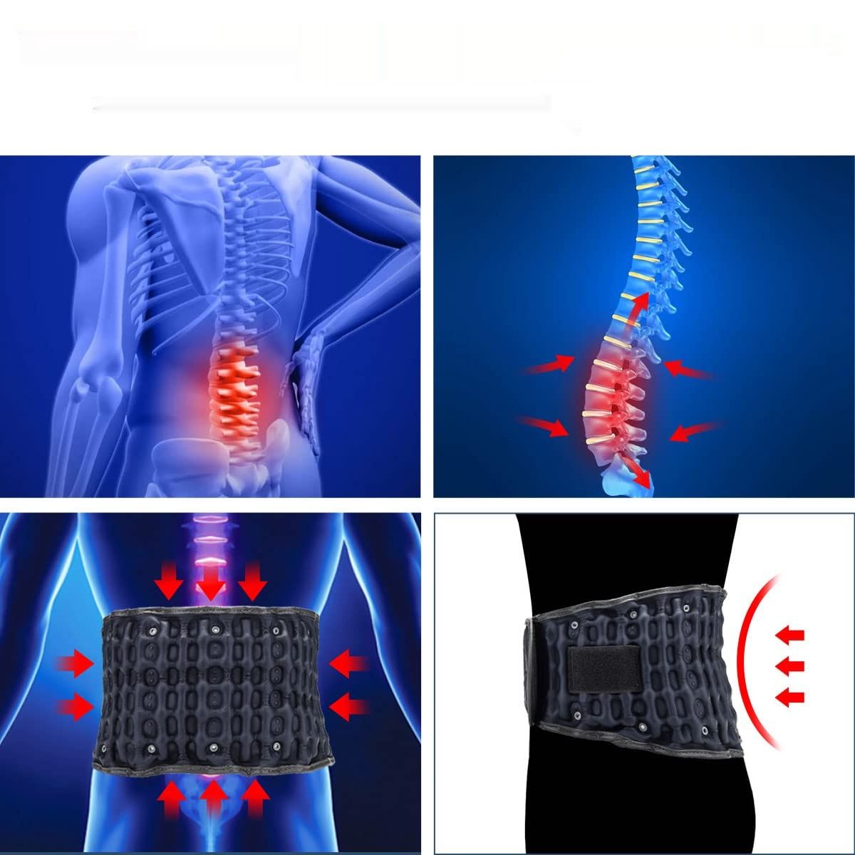 HONGJING Pas teleskopowy do odciążenia dolnej części pleców