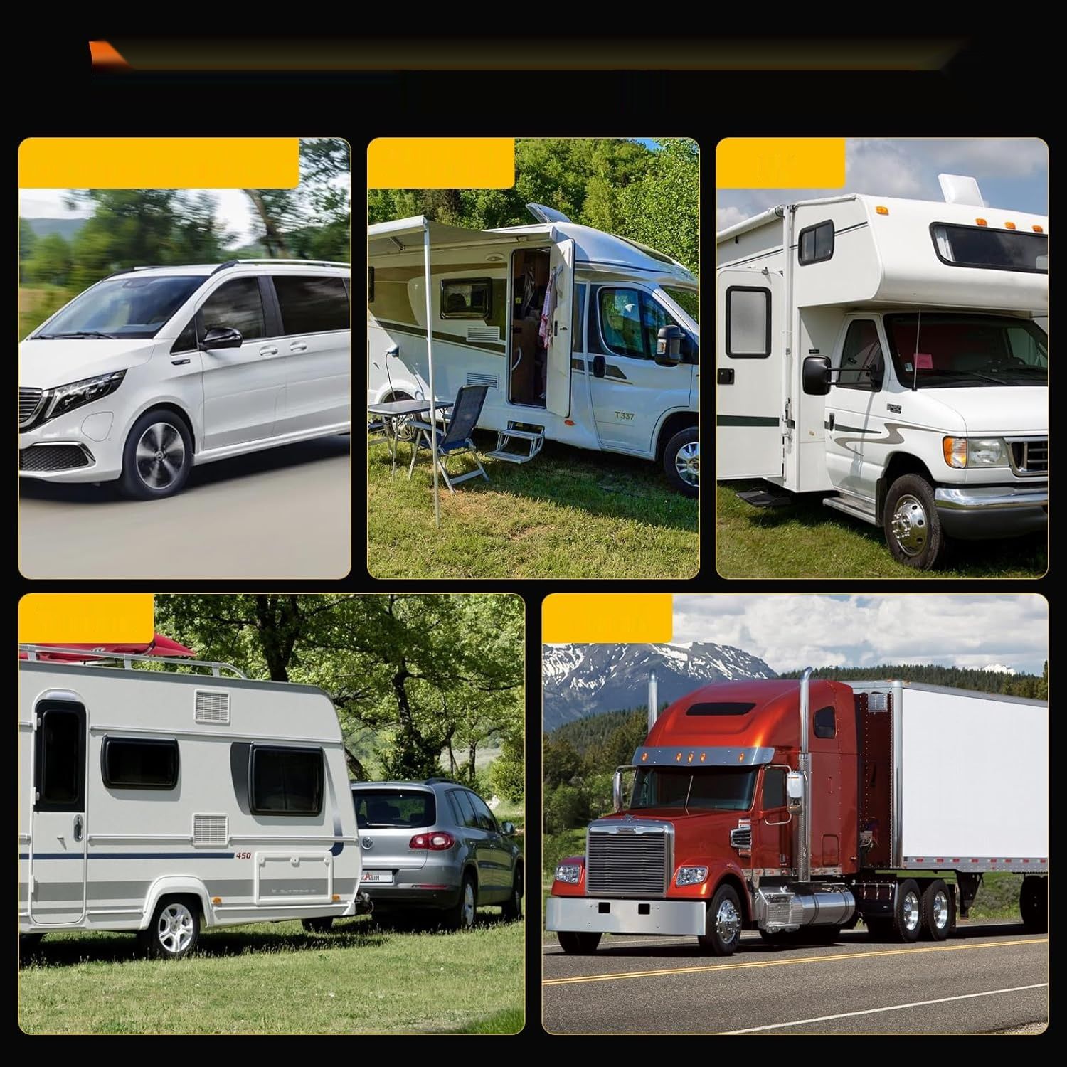 AOHEWEI Zestaw Tylnych Świateł Przyczepy Lampa Hamulcowa