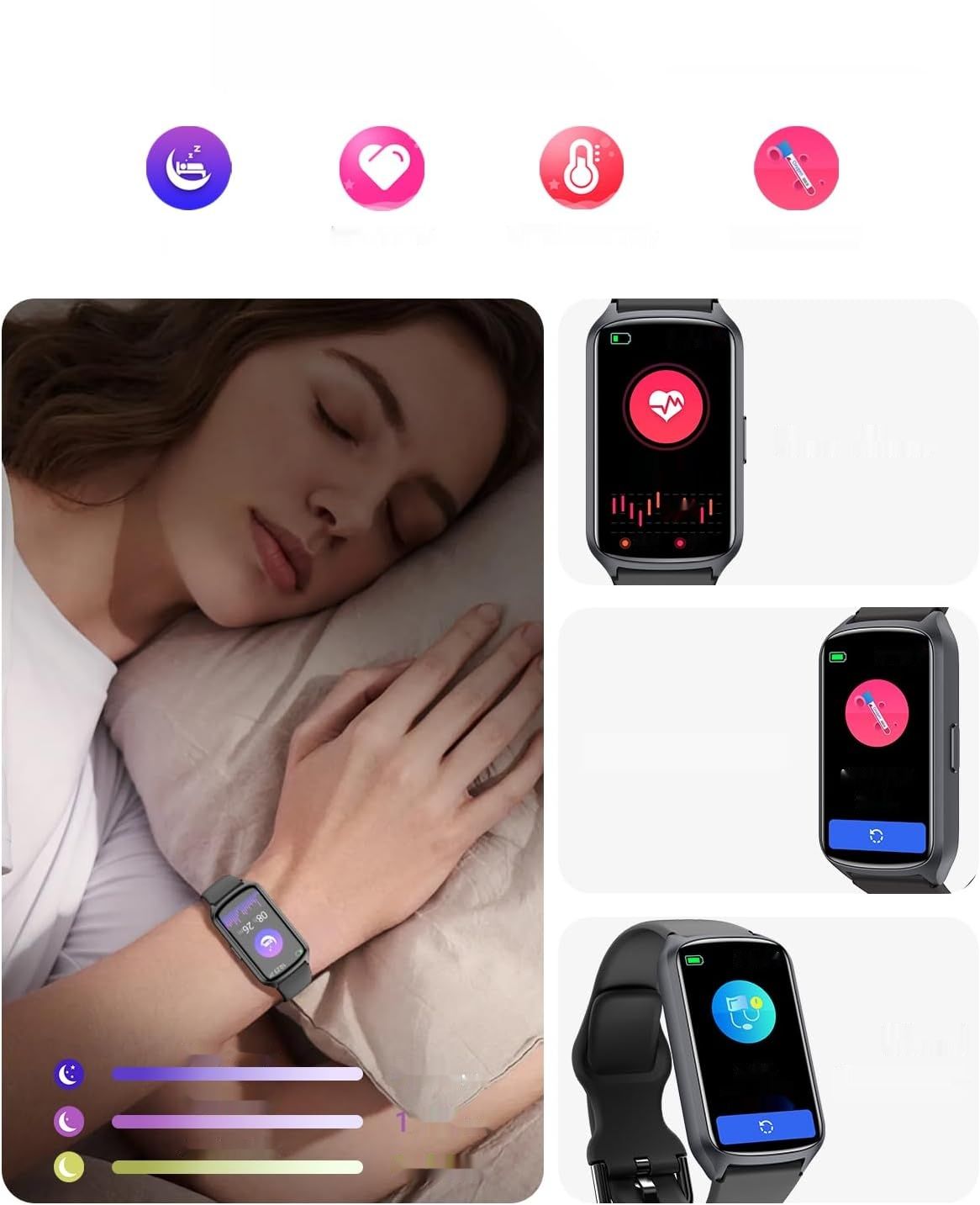 Fitness Tracker Zegarek sportowy dla kobiet i mężczyzn