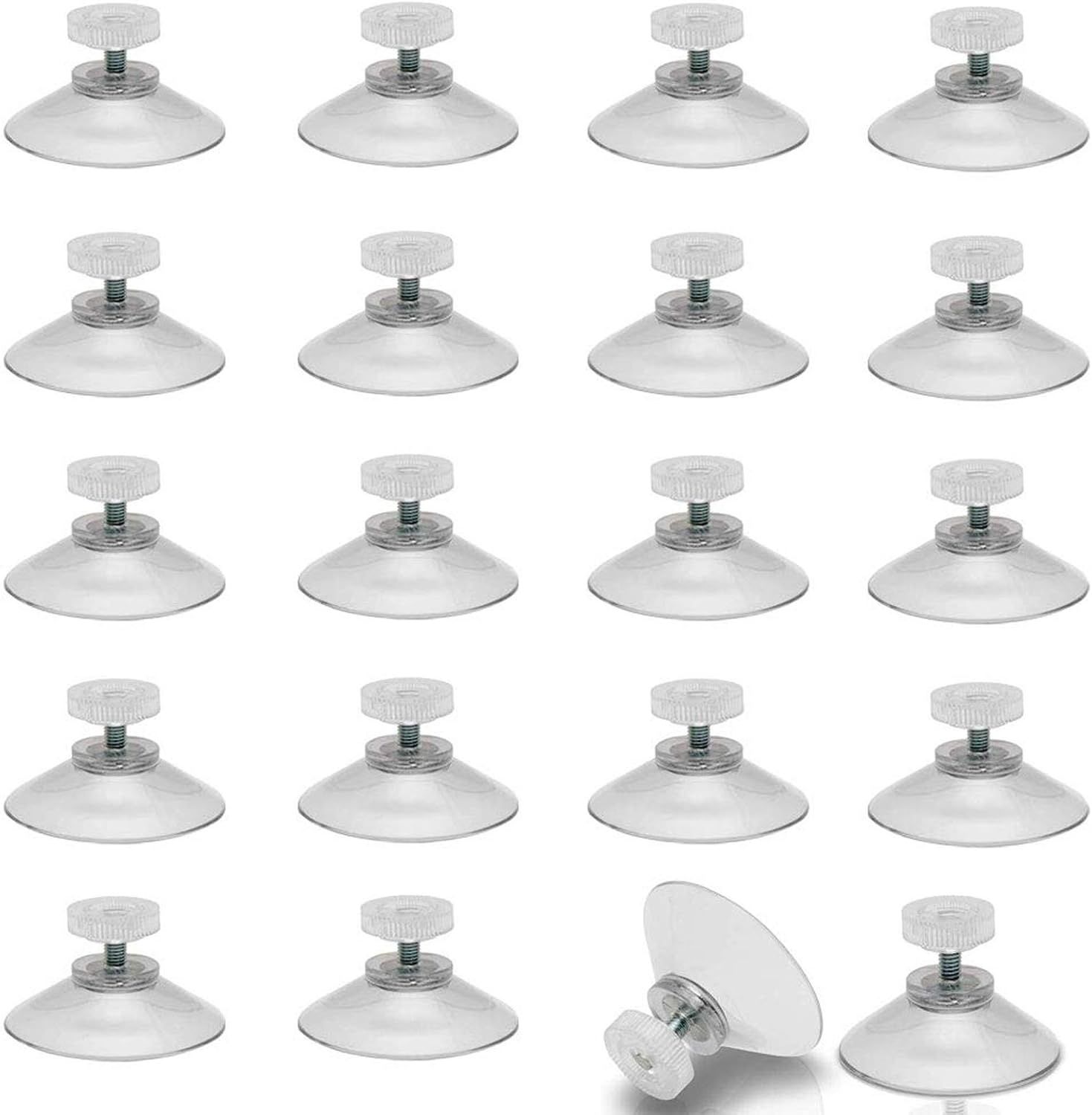 FOGAWA 20 sztuk przyssawki Ø 40mm z nakrętką radełkowaną gwint M5