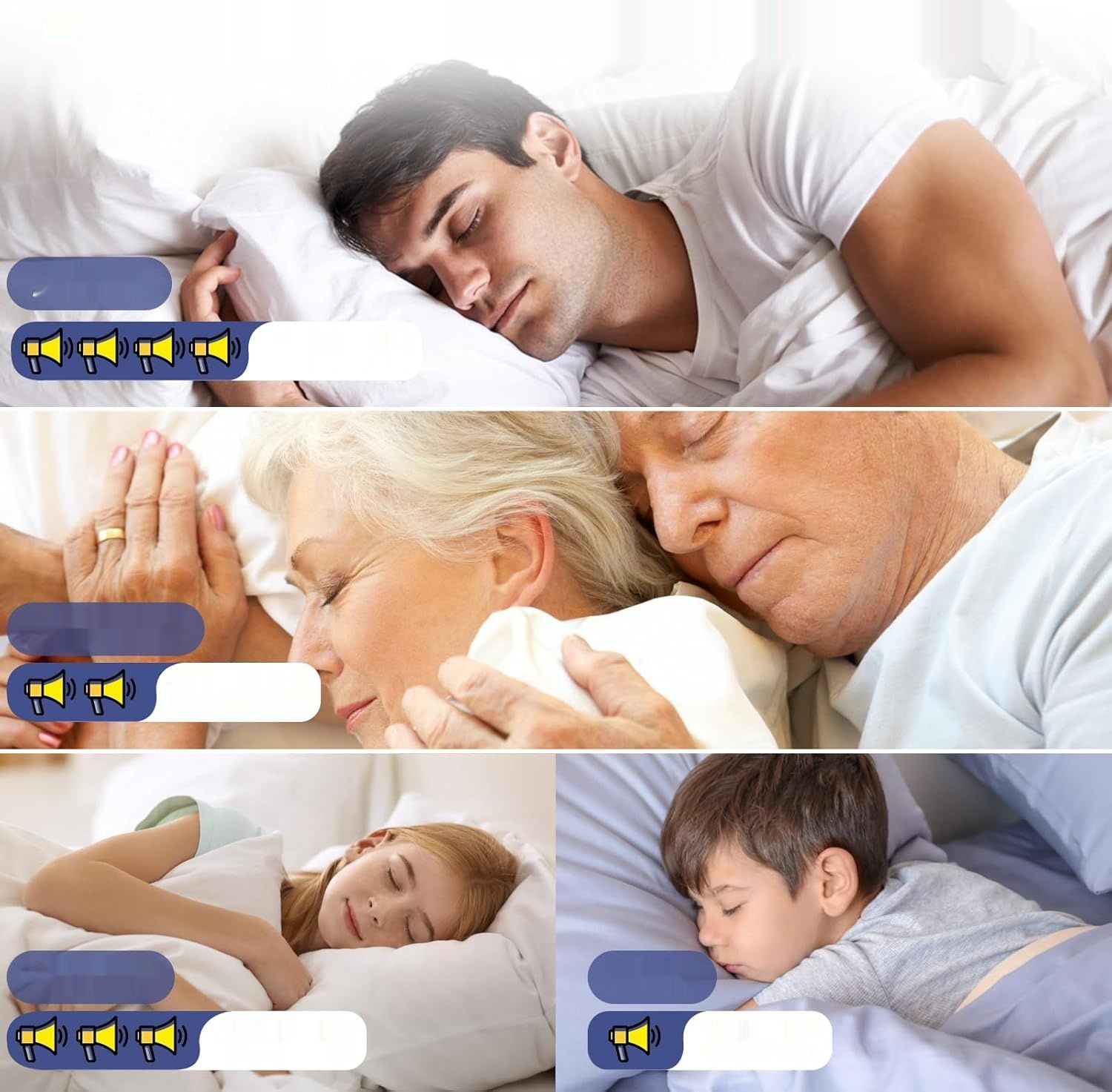 Budzik cyfrowy z podwójnym alarmem, regulowany wyświetlacz, 2 porty USB.