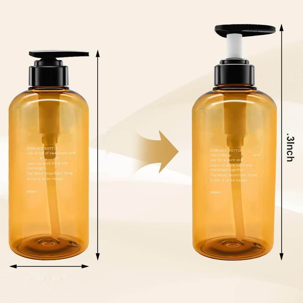 Dozownik do szamponu i odżywki, zestaw 3 sztuk, plastikowy dozownik.