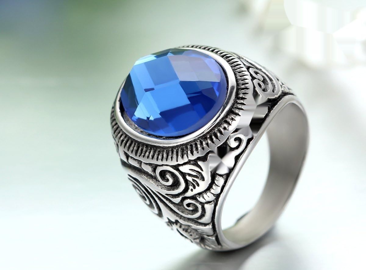 Fantazyjny Pierścionek Kwiatowe Paski Ze Stali Nierdzewnej