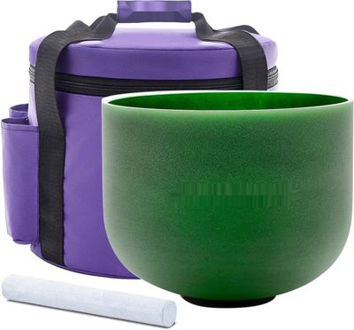 KVKA 25 cm Miski Śpiewające, 432 Hz, 10-calowa Zielona Czakra Miska