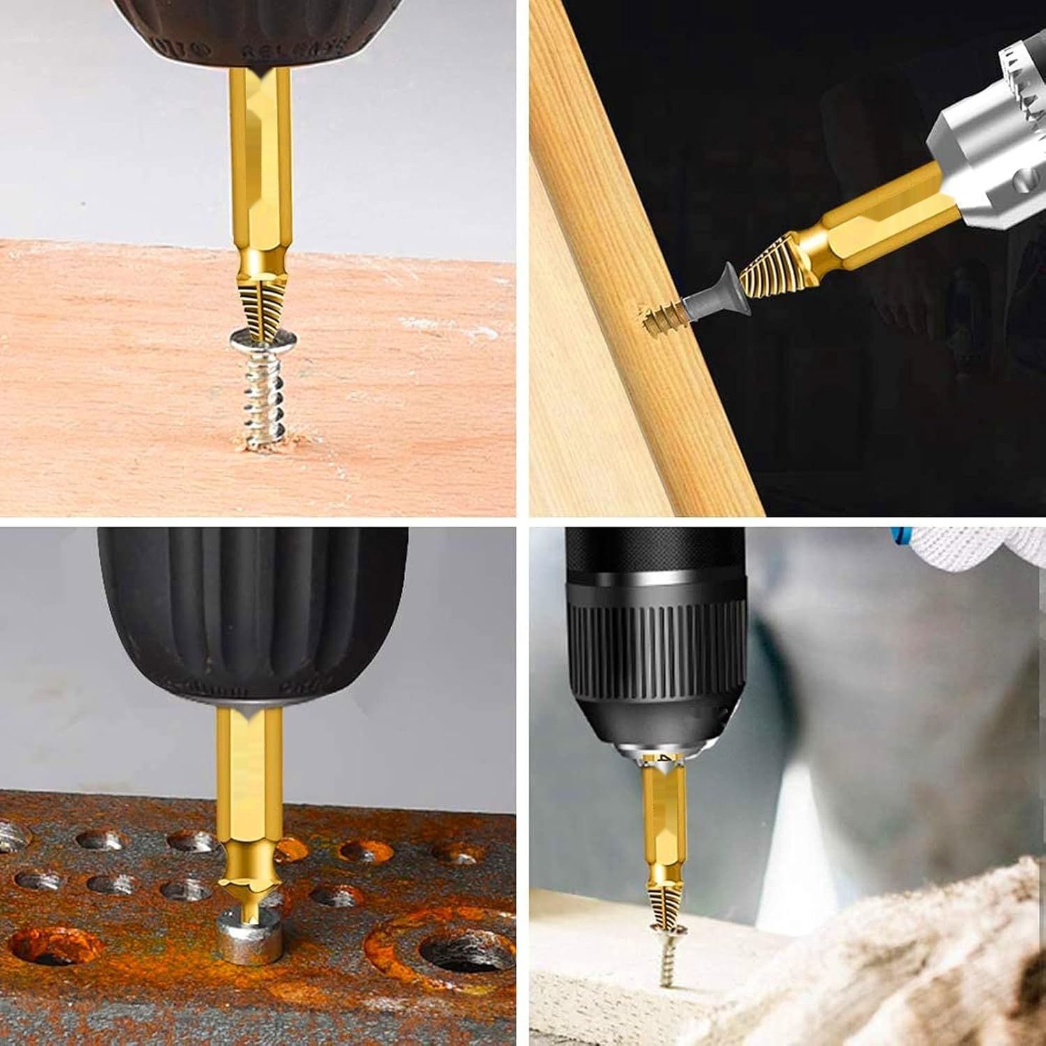 Daoxue Zestaw wykrętaków do śrub 5-częściowy (Złoty)