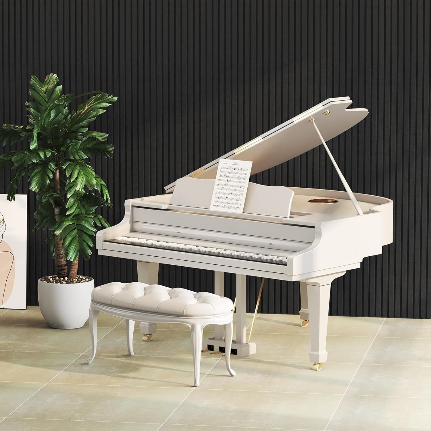 TONOR Zestaw 8 paneli piankowych do izolacji akustycznej, 120 x 60 x 1,8 cm