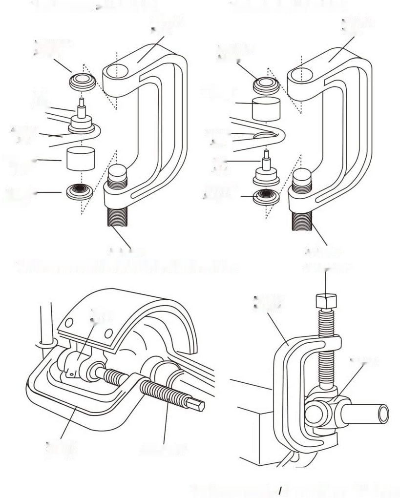 Resistente zestaw narzędzi do prasy przegubów kulowych DHA i usuwania przegubów U