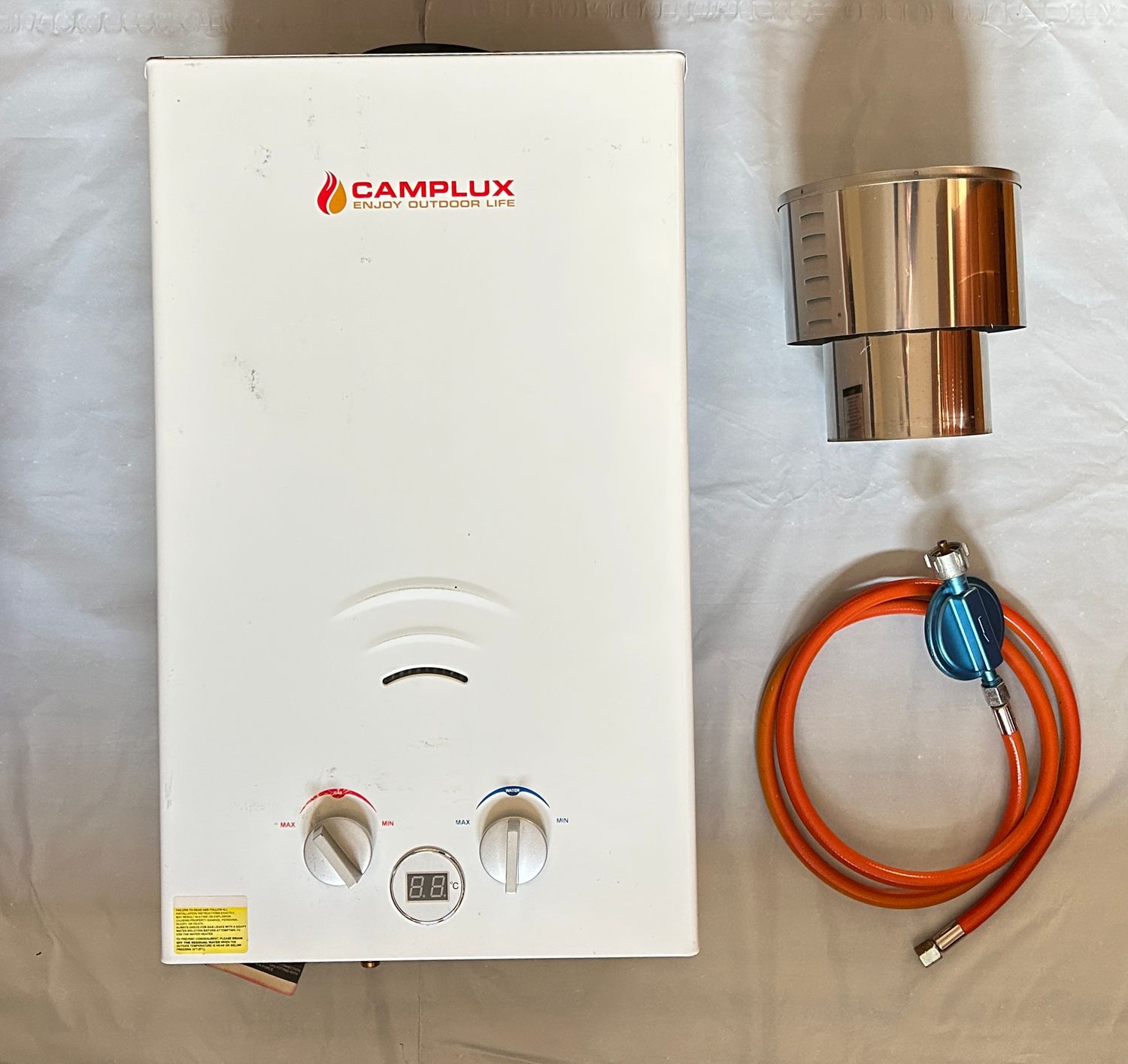 CAMPLUX BW264C-DE Gazowy Podgrzewacz Przepływowy 10 Litrów, 20 kW