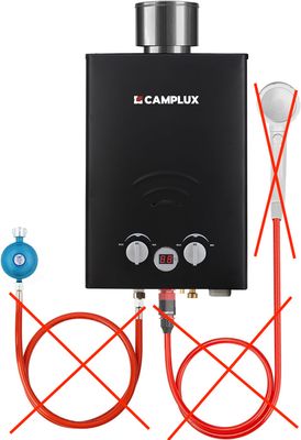 CAMPLUX 6L Podgrzewacz Gazowy Natychmiastowy, BW158BC-DE