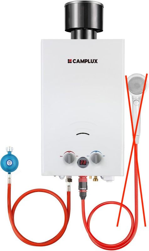 CAMPLUX BW264C-DE Gazowy Podgrzewacz Przepływowy 10 Litrów, 20 kW