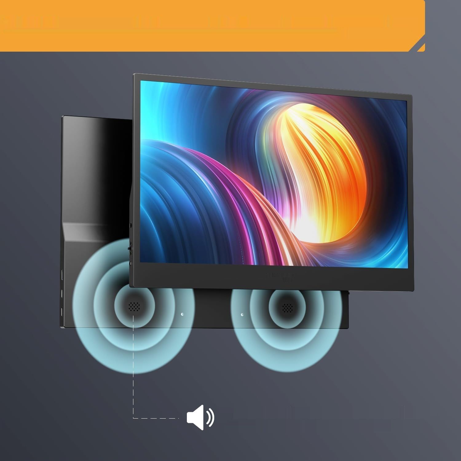 Yodoit przenośny monitor 15,6 cala 1920 x 1080P FHD IPS.