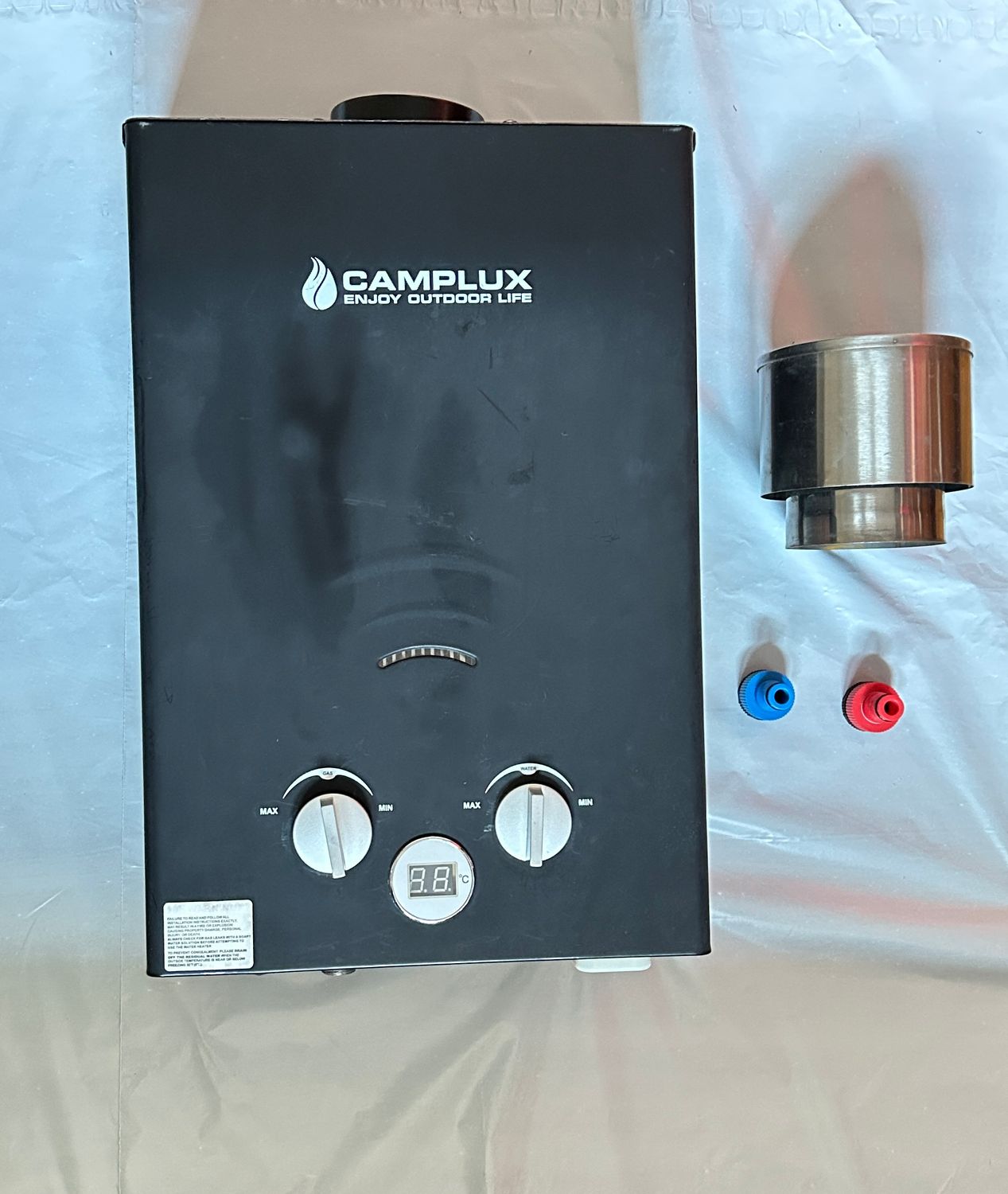 CAMPLUX 6L Podgrzewacz Gazowy Natychmiastowy, BW158BC-DE