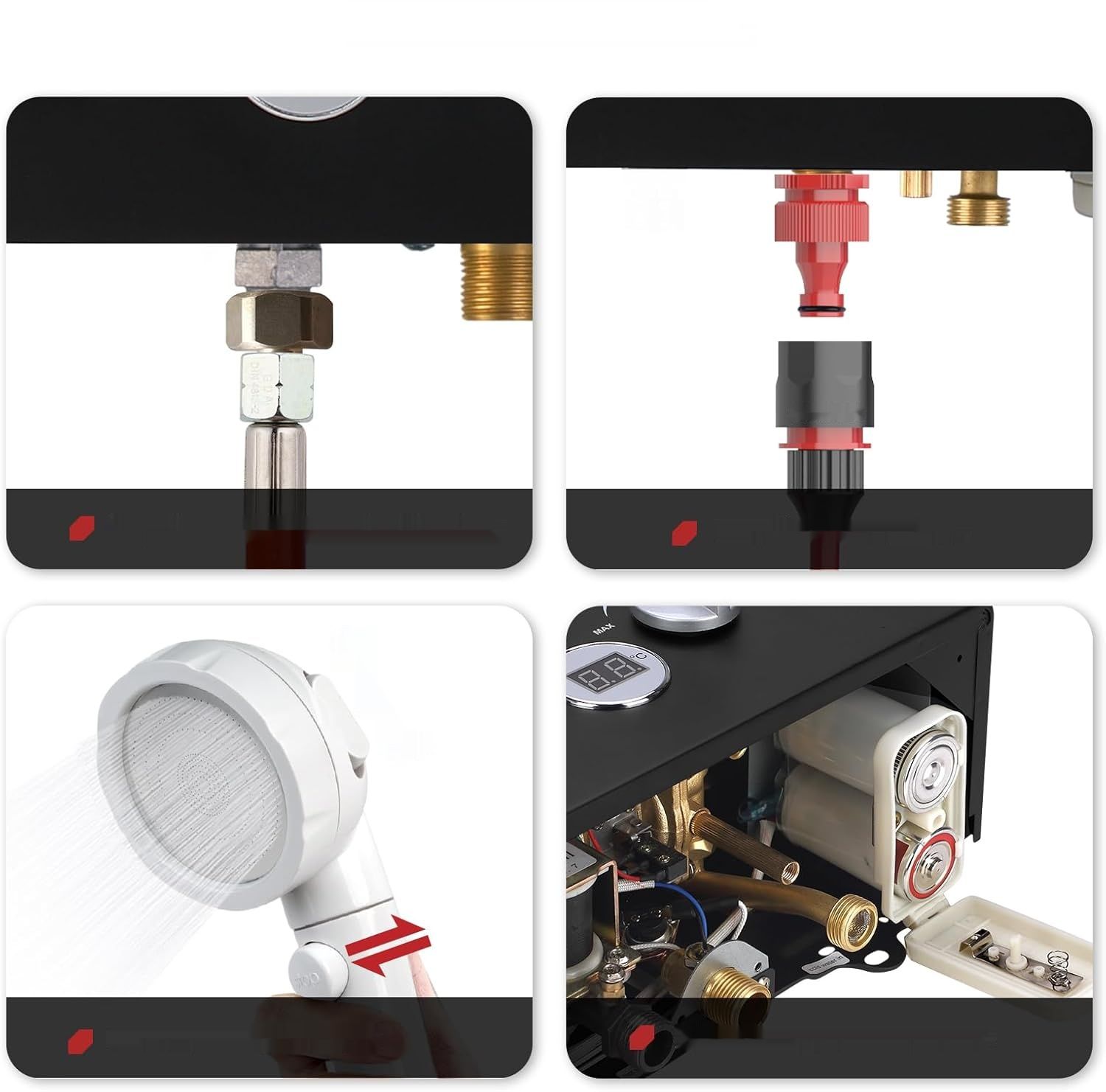 CAMPLUX 6L Podgrzewacz Gazowy Natychmiastowy, BW158BC-DE