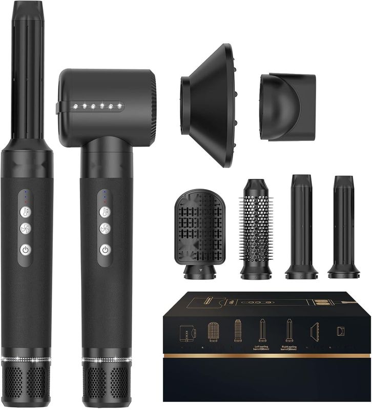 UKLISS 7 w 1, stylizator do włosów z 7 nasadkami.