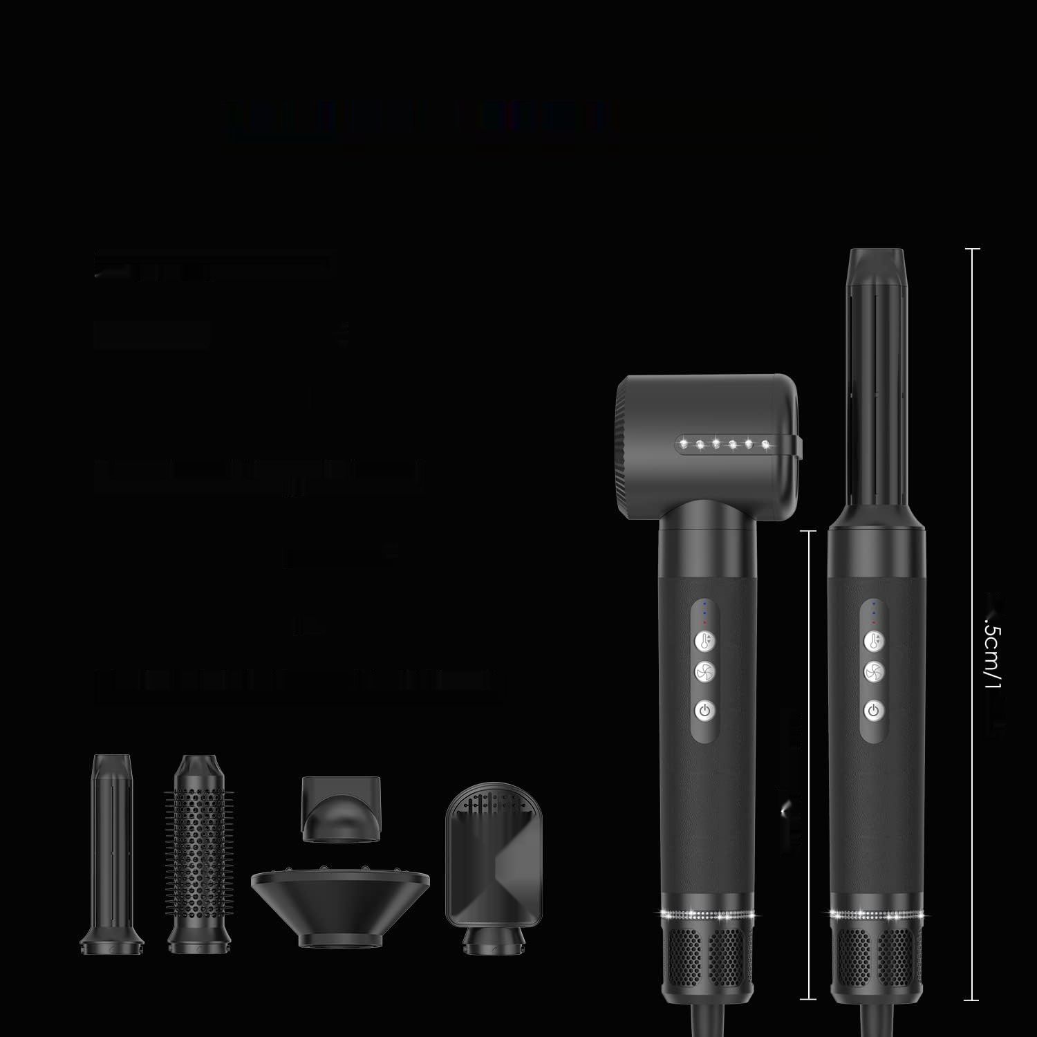 UKLISS 7 w 1, stylizator do włosów z 7 nasadkami.