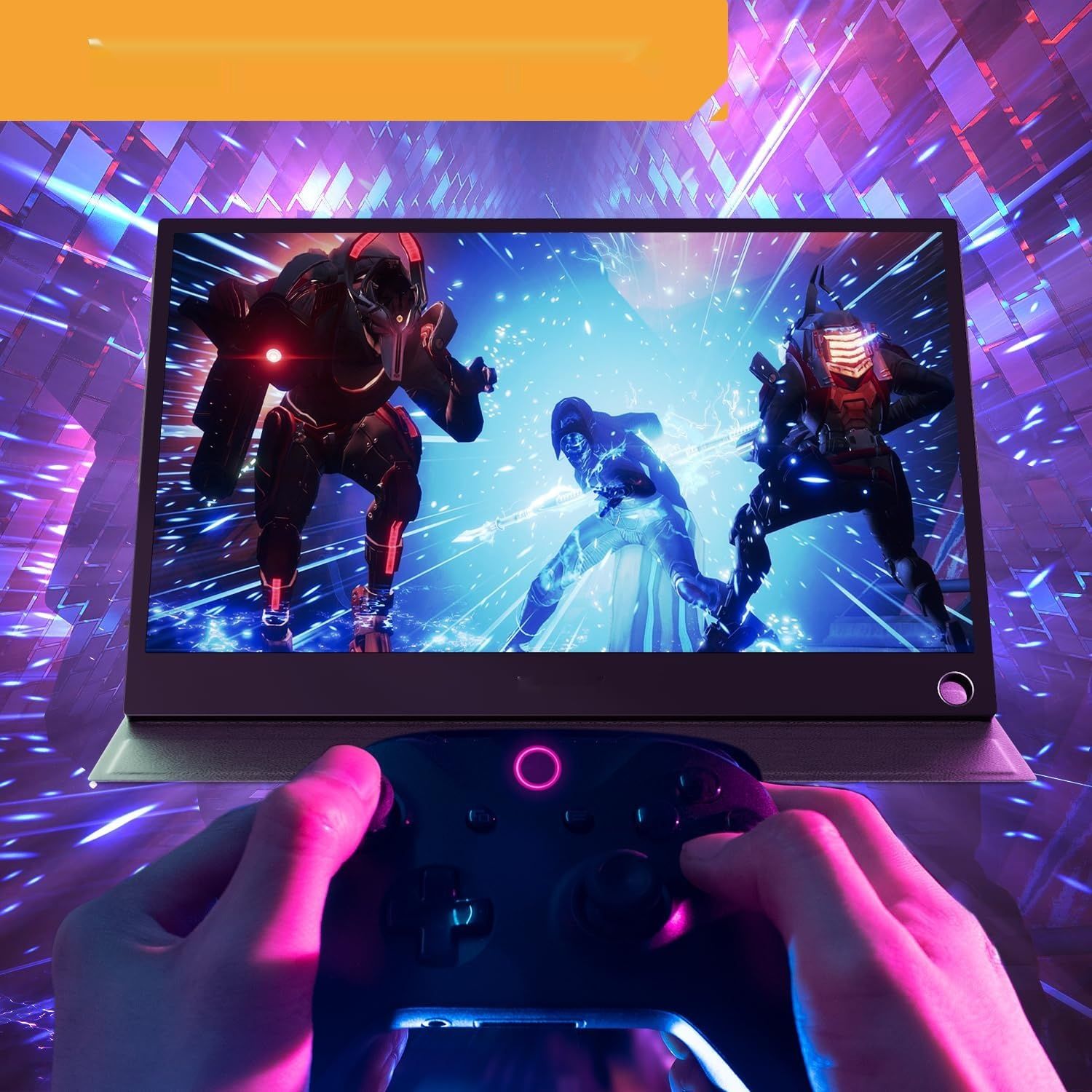 Yodoit Przenośny Monitor 14 Calowy - 1920 × 1080 FHD IPS Wyświetlacz