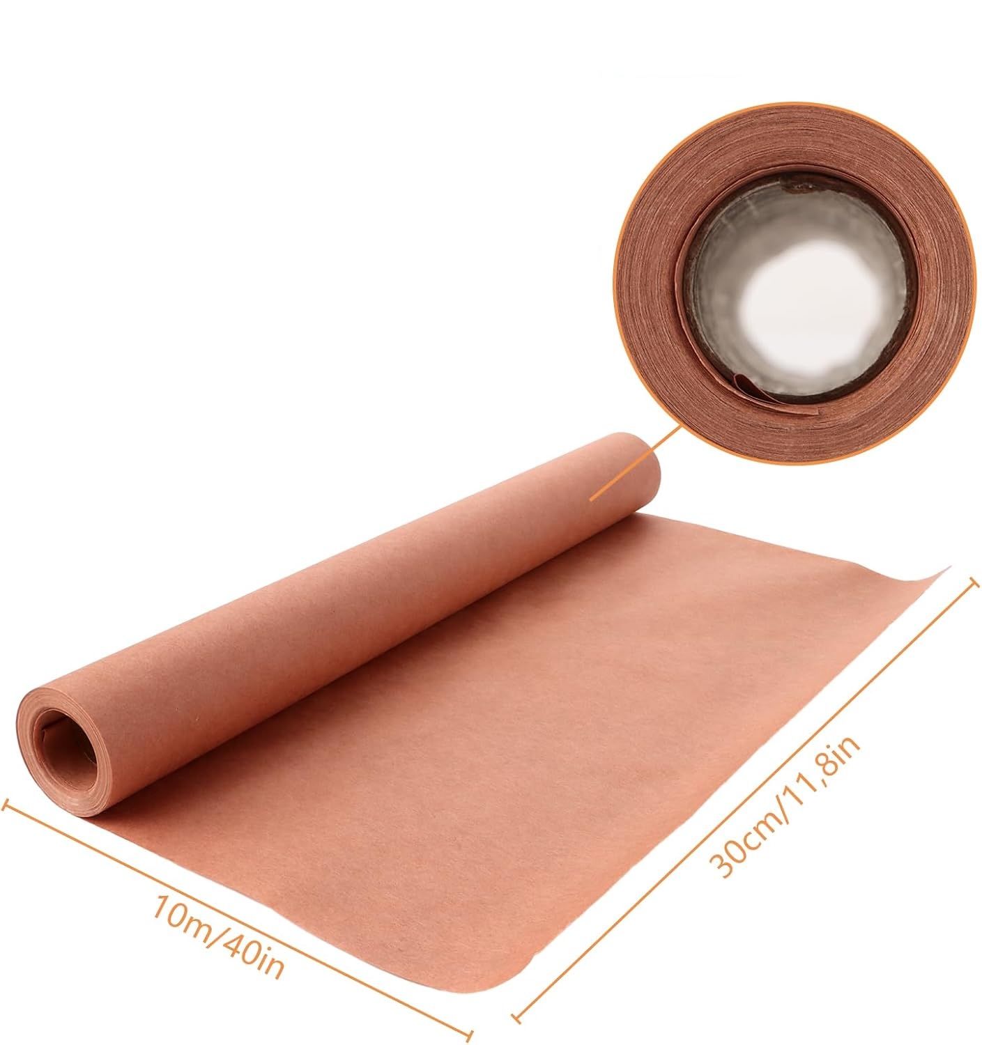 DAJAVE papier rzeźniczy, 30 x 15 cm, papier kraft do grillowania