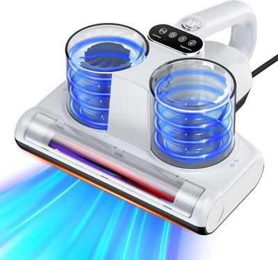 YUFAC Odkurzacz do Materacy, 16Kpa, 500W, z lampą UV, Przewodowy, Biały