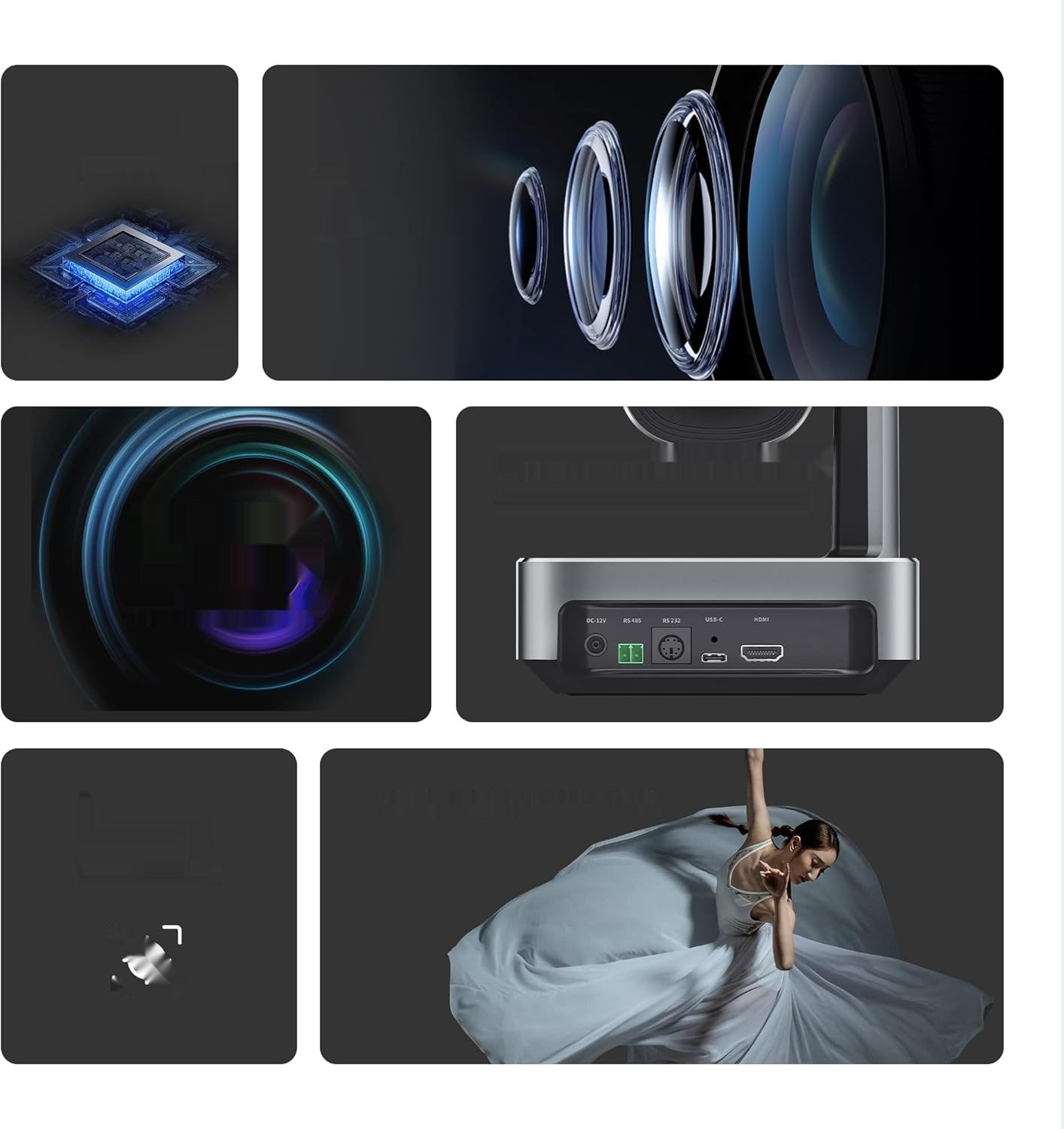 Kamera Tenveo PTZ z 11x zoomem optycznym, USB3.0/HDMI FHD 1080P 60 fps.