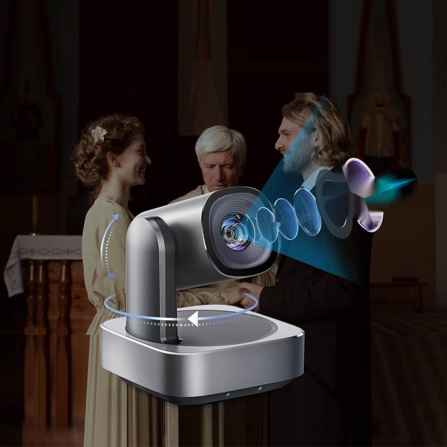 Kamera Tenveo PTZ z 11x zoomem optycznym, USB3.0/HDMI FHD 1080P 60 fps.