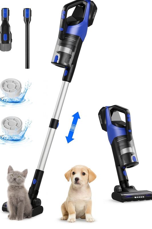 Odkurzacz Bezprzewodowy, 500W 33KPA, 6-w-1