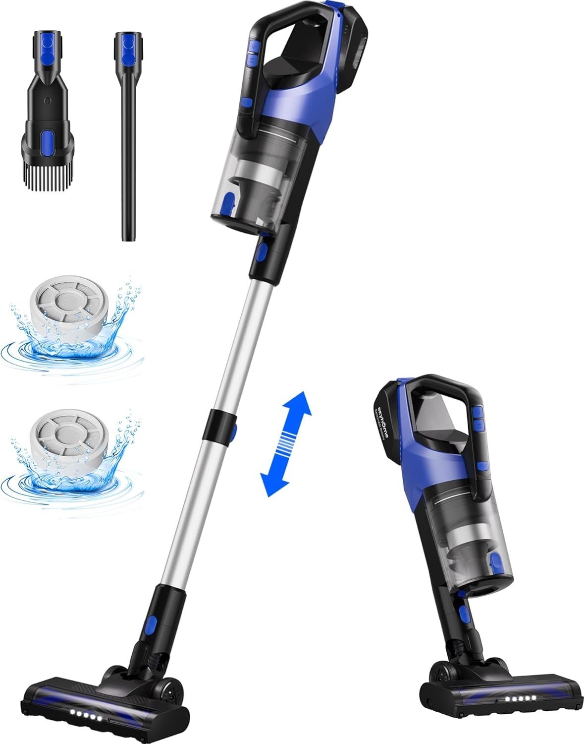 Odkurzacz Bezprzewodowy, 500W 33KPA, 6-w-1