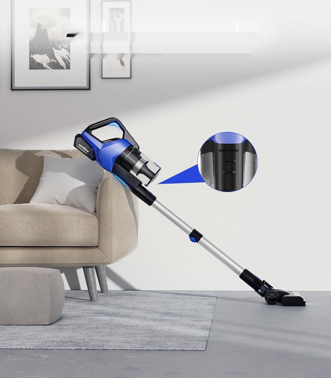 Odkurzacz Bezprzewodowy, 500W 33KPA, 6-w-1