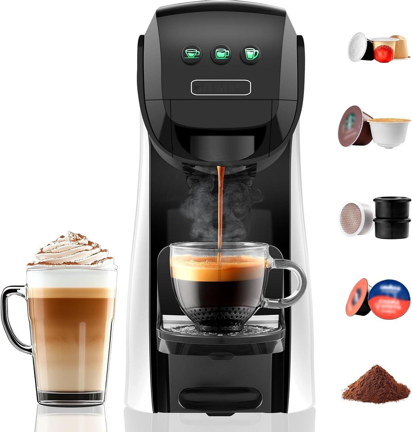 Warriors1 5-w-1 Ekspres kapsułkowy для Nespresso, Dolce Gusto, Lavazza